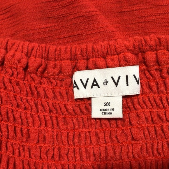 Ava & Viv Red Plus Size Sleeveless Maxi Dress 3X - Picture 4 of 11